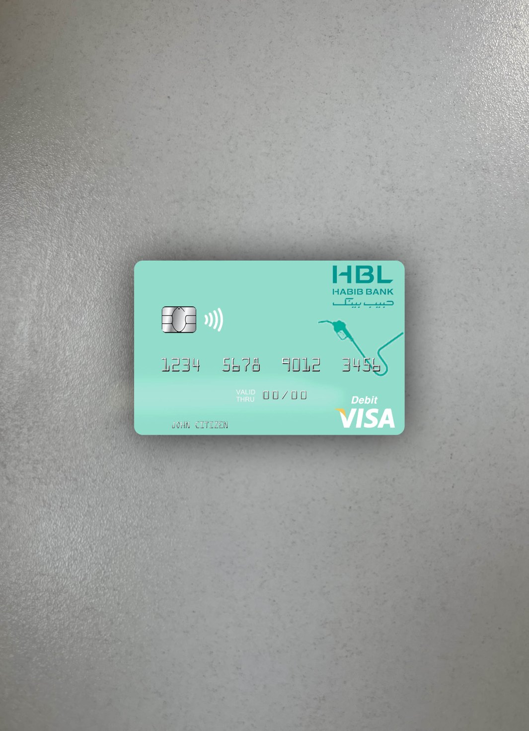 Download Maldives Habib Bank Limited visa debit card photolook front Photoshop template